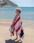 Serviette plage enfant légère microfibre Multicolore+Rose 2 - vertbaudet enfant 