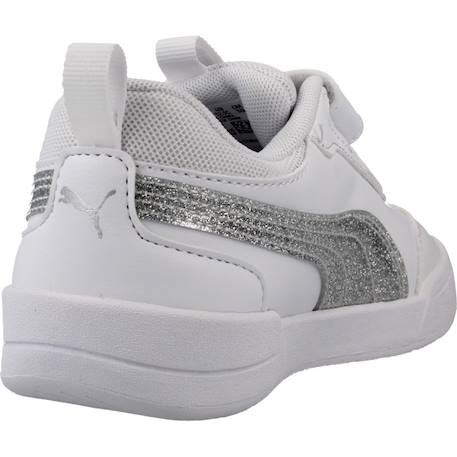 Baskets enfant fille en cuir Blanc white 3 - vertbaudet enfant 
