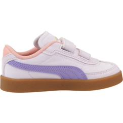 Chaussures-Chaussures bébé 17-26-Basket fille synthétique classique scratch