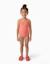 Maillot de bain avec motif d'étoiles en bouclé Corail clair 1 - vertbaudet enfant 