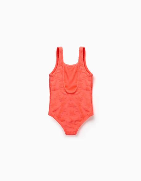 Maillot de bain avec motif d'étoiles en bouclé Corail clair 3 - vertbaudet enfant 