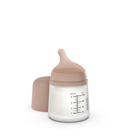 Biberon anti-colique spécial allaitement 120 ml zero.zero Amande+Caramel+Clair+Sable clair 3 - vertbaudet enfant 