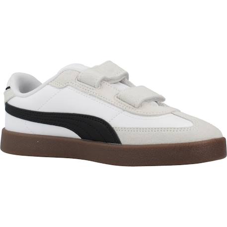 Baskets enfant garçon en cuir Blanc white 5 - vertbaudet enfant 