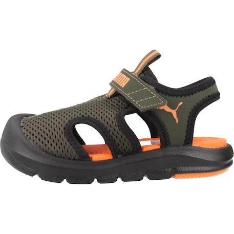 Sandales bébé garçon en textile Vert green 2 - vertbaudet enfant 