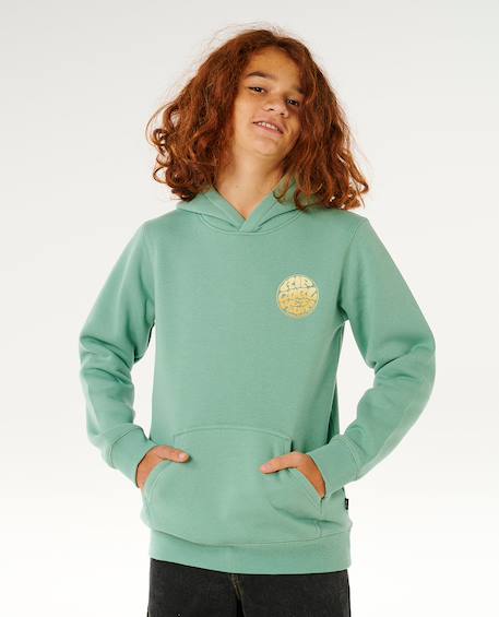 Sweat à capuche wetsuit icon enfant Aloe+Bone+Grass green+Grey marle+Light navy+Navy/white 6 - vertbaudet enfant 