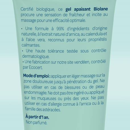 Gel apaisant certifié biologique - 20ml MULTICOLORE 2 - vertbaudet enfant 