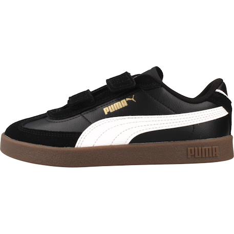 Baskets enfant garçon en cuir Noir black 2 - vertbaudet enfant 