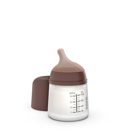 Biberon anti-colique spécial allaitement 120 ml zero.zero Amande+Caramel+Clair+Sable clair 7 - vertbaudet enfant 