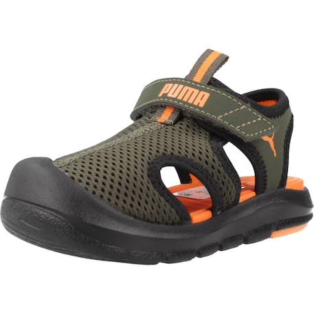 Sandales bébé garçon en textile Vert green 4 - vertbaudet enfant 