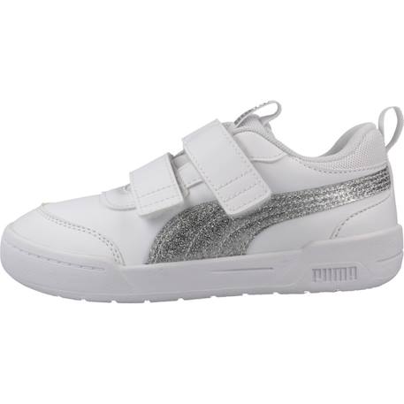 Baskets enfant fille en cuir Blanc white 2 - vertbaudet enfant 