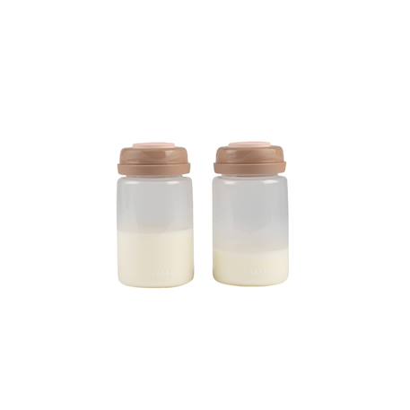 Lot de 2 bouteilles de conservation pour lait maternel Praliné 4 - vertbaudet enfant 