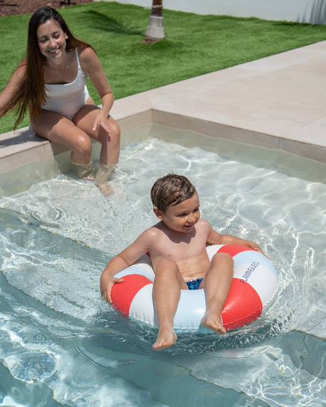 Gonflable pour enfants donut pvc double valve Multicolore+Rose+Rose à carreaux+Rose foncé+Rouge 5 - vertbaudet enfant 