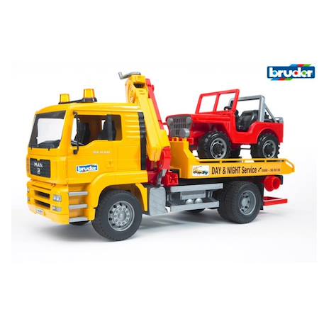Dépanneuse man tga avec véhicule tout-terrain Jaune 2 - vertbaudet enfant 