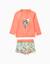 Ensemble de bain avec protection uv 40+ et motif Orange sombre 2 - vertbaudet enfant 