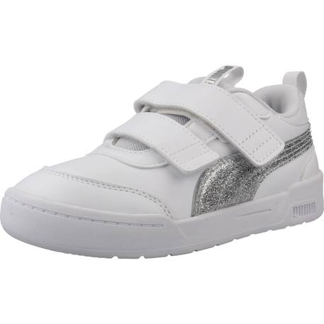 Baskets enfant fille en cuir Blanc white 4 - vertbaudet enfant 