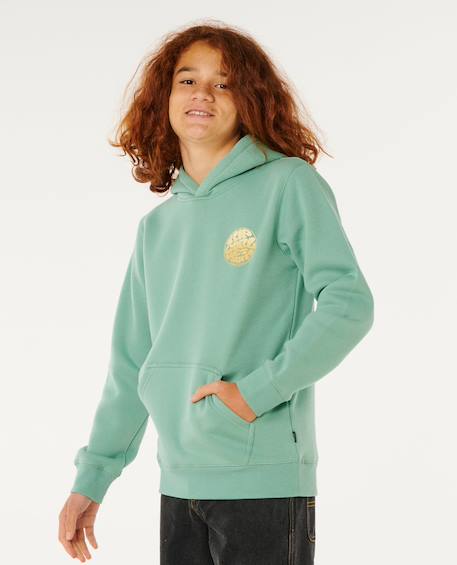 Sweat à capuche wetsuit icon enfant Aloe+Bone+Grass green+Grey marle+Light navy+Navy/white 2 - vertbaudet enfant 