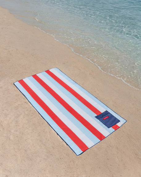 Serviette plage enfant légère microfibre Multicolore+Rose 4 - vertbaudet enfant 