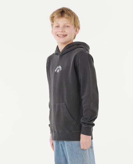 Sweat à capuche tropic dazed enfant Washed black 2 - vertbaudet enfant 