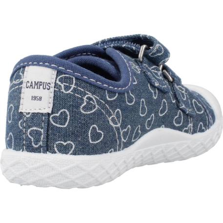 Basket fille modèle cambridge 3 Bleu 880+Rose 100 3 - vertbaudet enfant 