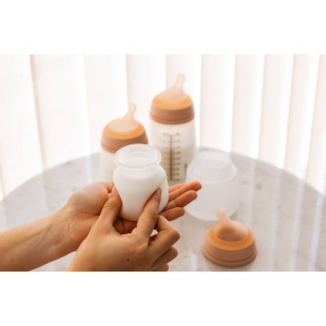 Biberon anti-colique spécial allaitement 120 ml zero.zero Amande+Caramel+Clair+Sable clair 9 - vertbaudet enfant 