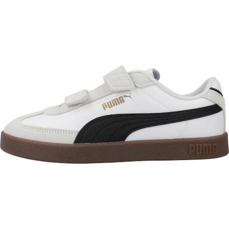 Baskets enfant garçon en cuir Blanc white 2 - vertbaudet enfant 