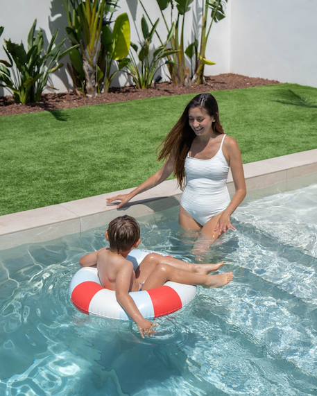 Gonflable pour enfants donut pvc double valve Multicolore+Rose+Rose à carreaux+Rose foncé+Rouge 2 - vertbaudet enfant 