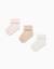 Pack 3 paires de chaussettes côtelées Rose 3 - vertbaudet enfant 