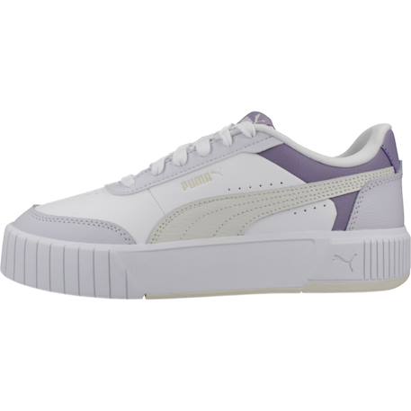 Baskets enfant fille en cuir Blanc black 2 - vertbaudet enfant 