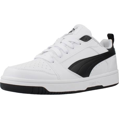 Baskets enfant garçon à lacets Blanc white 4 - vertbaudet enfant 