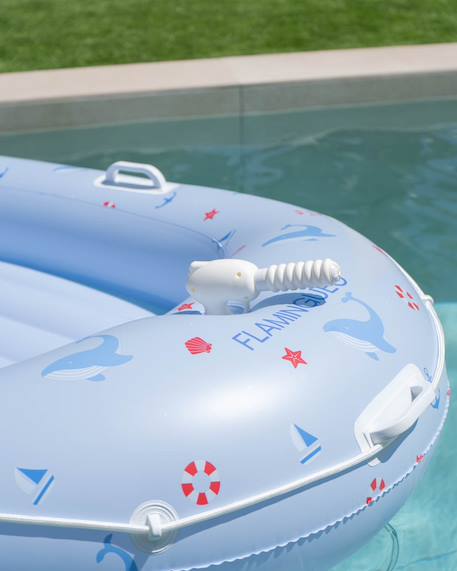Gonflable pour enfants barque pvc Bleu 5 - vertbaudet enfant 