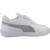 Baskets enfant fille en cuir Blanc white 1 - vertbaudet enfant 