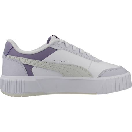 Baskets enfant fille en cuir Blanc black 1 - vertbaudet enfant 