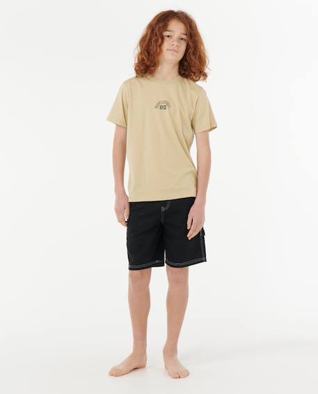 T-shirt à manches courtes tropic daze art enfant Khaki sand 4 - vertbaudet enfant 