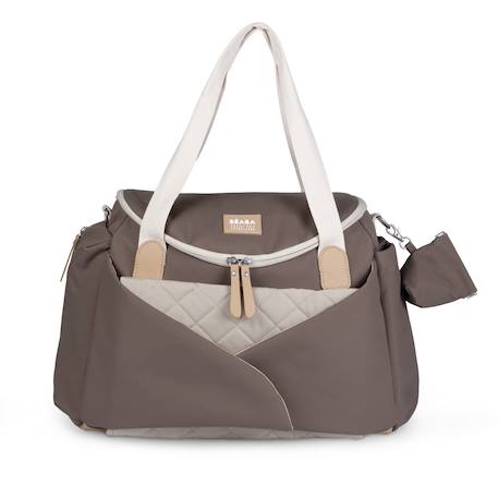 Sac à langer bandoulière grand volume 21 l sydney Cacao+Noir 1 - vertbaudet enfant 