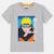 T-shirt enfant naruto Gris+Marine 3 - vertbaudet enfant 