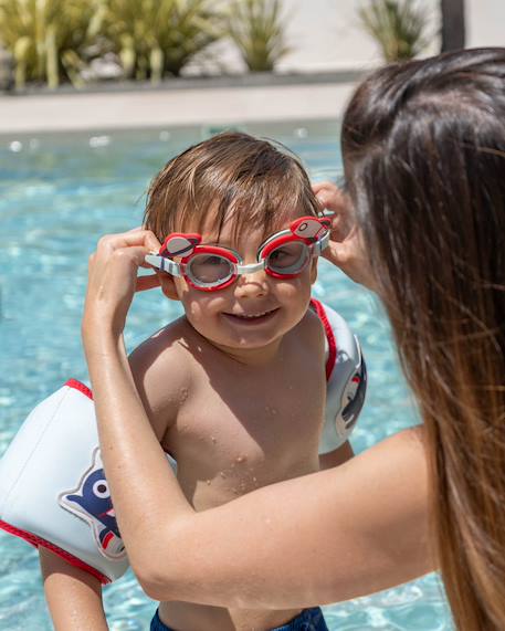 Lunettes de natation enfant anti buee uv Bleu+Multicolore+Rose 5 - vertbaudet enfant 
