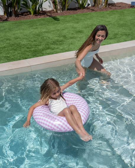 Gonflable pour enfants donut pvc double valve Multicolore+Rose+Rose à carreaux+Rose foncé+Rouge 16 - vertbaudet enfant 