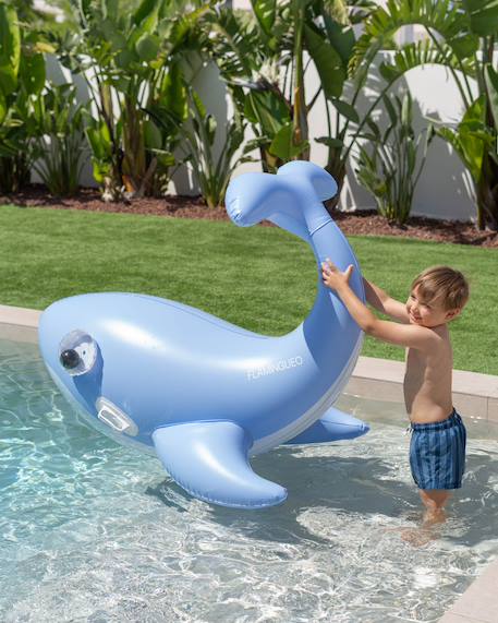 Bouée baleine xl avec poignées pvc Bleu 1 - vertbaudet enfant 