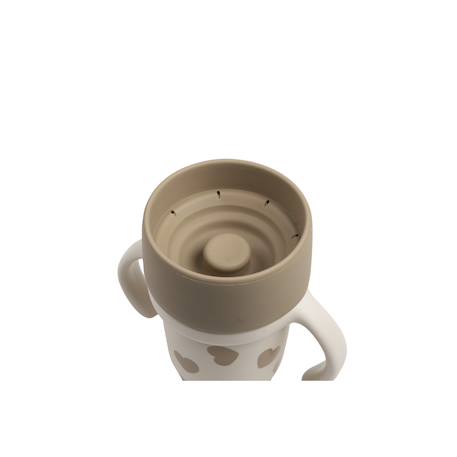 Set 2 tasses d'apprentissage 360° en inox click & drink Grand amour 5 - vertbaudet enfant 