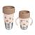 Set 2 tasses d'apprentissage 360° en inox click & drink Grand amour 1 - vertbaudet enfant 