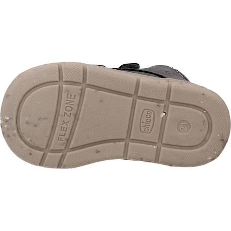 Derby bébé cuir geffo Bleu 800+Brun clair 260+Gris 950 18 - vertbaudet enfant 