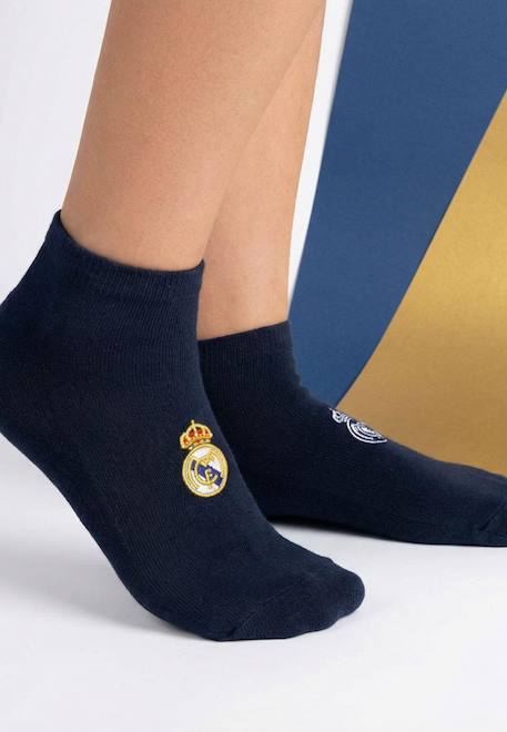 Lot de 2 chaussettes - real madrid Blanc+Noir 12 - vertbaudet enfant 