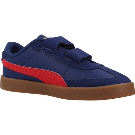 Baskets enfant garçon en cuir Bleu blured 5 - vertbaudet enfant 