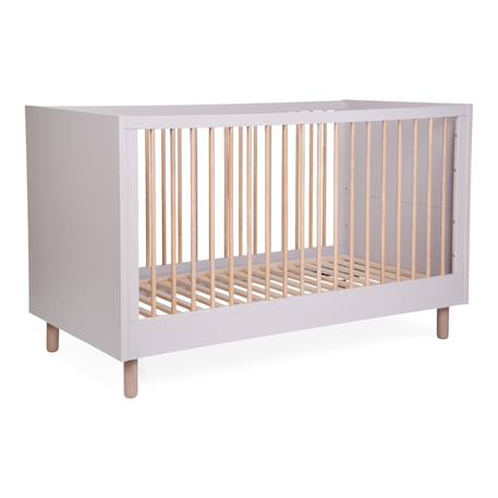 Lit bébé évolutif sommier à lattes à hauteur réglable 70x140cm Naturel+Noir+Terre argile 17 - vertbaudet enfant 