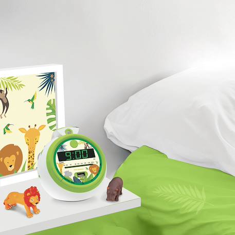 Radio-réveil fm usb projection avec alarme Cyan+Vert 11 - vertbaudet enfant 