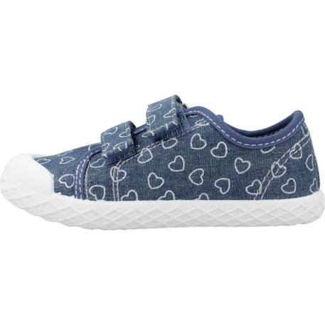 Basket fille modèle cambridge 3 Bleu 880+Rose 100 2 - vertbaudet enfant 