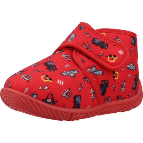 Chaussons garçon modèle ankle boot tulip Rouge 700 4 - vertbaudet enfant 