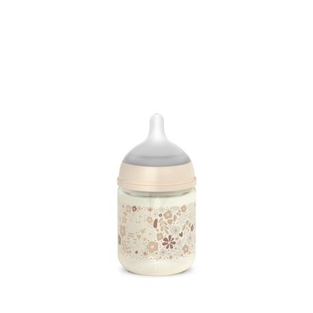 Biberon en verre avec tétine sx pro 120 ml débit xs Beige neutre+Lapin rose+Lapin vert+Oisillons rose+Oisillons vert 2 - vertbaudet enfant 