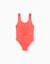 Maillot de bain avec motif d'étoiles en bouclé Corail clair 3 - vertbaudet enfant 