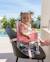 Chaise bebe pliable avec tablette portable Rose 5 - vertbaudet enfant 